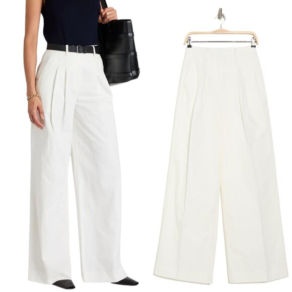 NWT Derek Lam Wide-Leg Pleated Pants – Size 0 – MSRP $395 - Picture 1 of 11